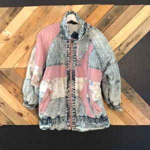 Retro Jean Bomber Jacket